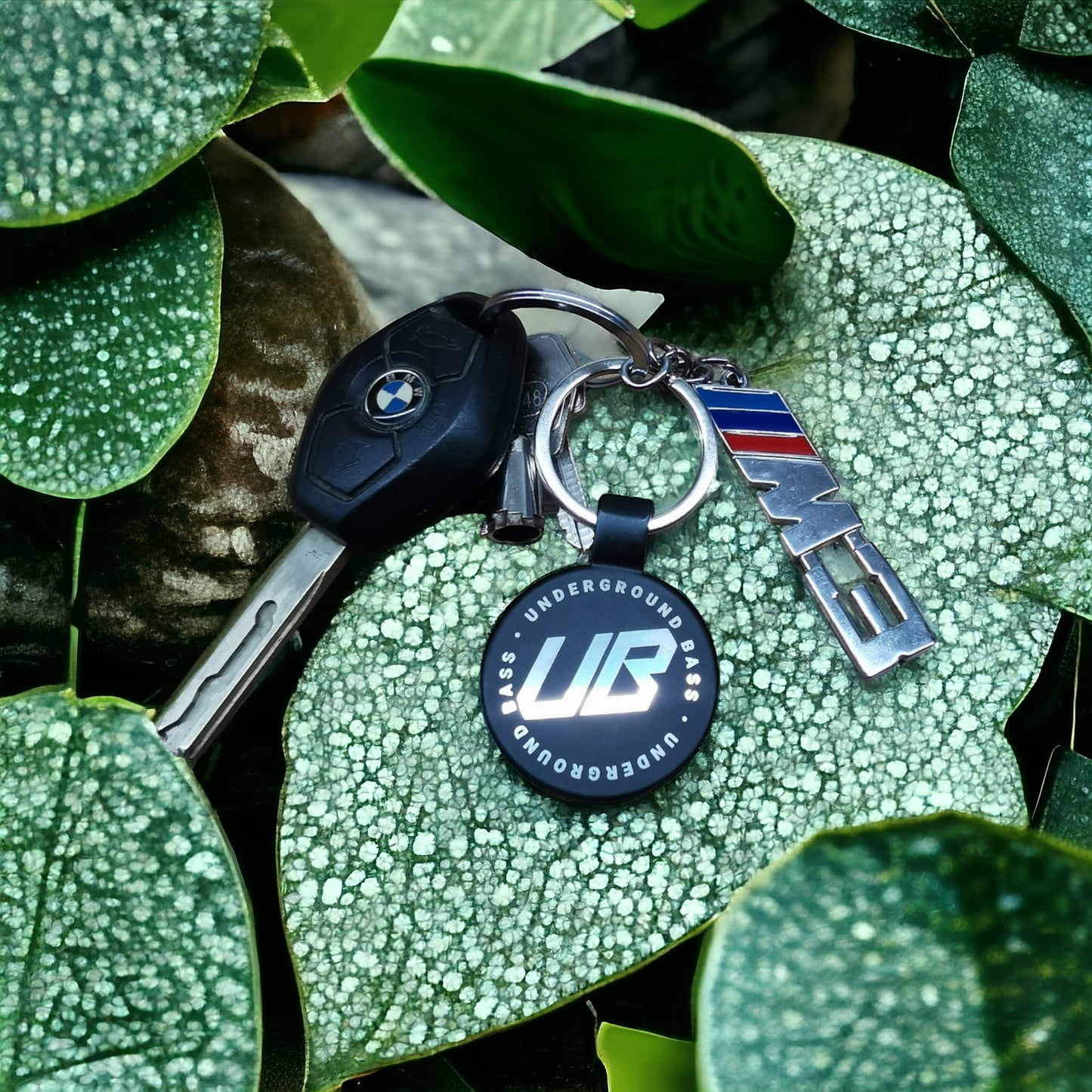 Underground Bass Laser Engraved Keyring - Solid Metal